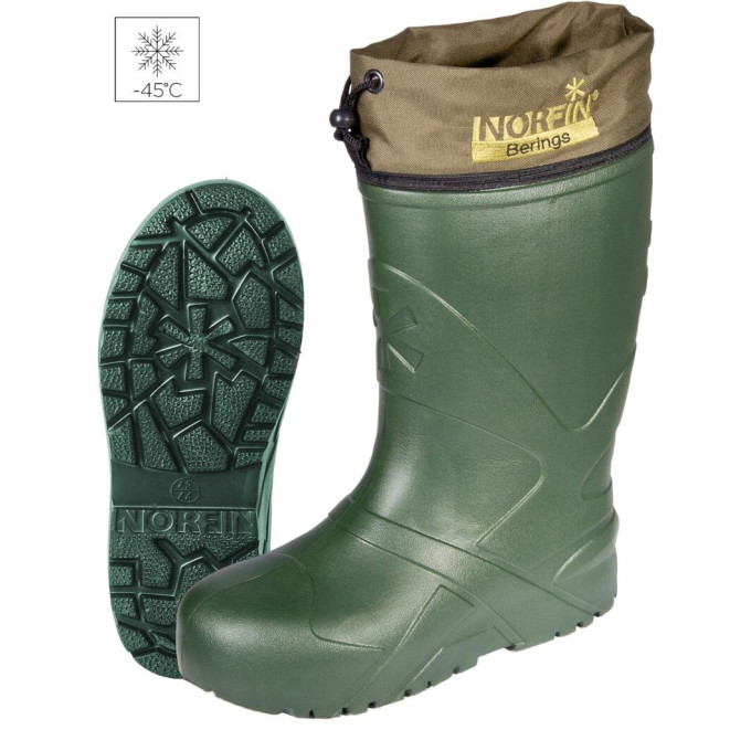 Сапоги зимние NORFIN BERINGS с манжетой, оливковый -45С EVA р.38-39 14861-3839